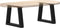 vidaXL - Eettafelpoten - 2 - st - V-vormig - 40x(30-31,3) - cm - staal - zwart