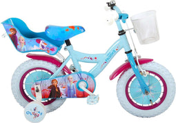 Disney Frozen 2 Kinderfiets - Meisjes - 12 inch - Blauw/Paars - 95% afgemonteerd