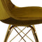 Kick Kuipstoel Velvet Goud - Goud Frame