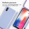 iMoshion Hoesje Geschikt voor iPhone Xs / X Hoesje Met Koord - iMoshion Siliconen hoesje met koord - Paars