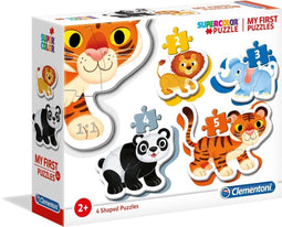 Clementoni - Puzzel - My First Puzzle - Wild Animals - 14 Stukjes - Puzzel Voor Kinderen - Vanaf 2 Jaar