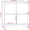 vidaXL - Dressoir - 60x35x70 - cm - bewerkt - hout - sonoma - eikenkleurig