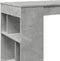 vidaXL - Bartafel - met - rekken - 102x50x103,5 - cm - bewerkt - hout - betongrijs