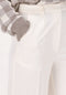 NA-KD Pressed Suit Pants - Dames Broek - Wijde Pasvorm - Ecru - Maat EU 38