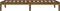 vidaXL - Slaapbank - 90x200 - cm - massief - grenenhout - honingbruin