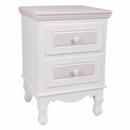 Nachtkastje Alexandra House Living Wit 33 x 53 x 37 cm