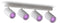 Calex Smart Plafondlamp - 4-Lichts - Slimme Opbouwspot - Draaibaar - Wit