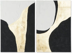 Schilderij Home ESPRIT Abstract Stads 60 x 3 x 90 cm (2 Stuks)
