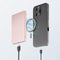 Intenso MW5000 - Powerbank - 5000 mAh - Draadloos opladen tot 15W - Roze