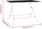 vidaXL - Tuintafel - inklapbaar - 110x80x72 - cm - staalgaas - antracietkleurig