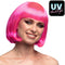 Boland - Pruik Bobline - Synthetisch haar - Hard roze