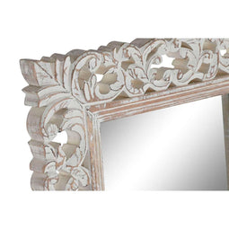 Home ESPRIT - Wandspiegel - Indiaas Decapé - Wit