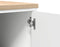 vidaXL - Garagekast - 30x51x85 - cm - massief - grenenhout - wit