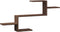 vidaXL - Wandschap - 104x15x49 - cm - bewerkt - hout - bruin - eikenkleurig