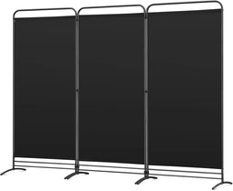 Angel Living Kamerscherm - 3 Panelen - 243 x 180 cm - Inklapbaar - Zwart
