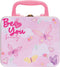 Casuelle 'BeYou' tinnen koffertje met make-up - 9 x oogschaduw, 1 x lipgloss, 2 x nagellak op waterbasis, 2 x ringen