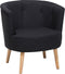 ODENZEN - Fauteuil - Zwart - Polyester