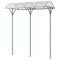 Coast Plantenklimrek - PVC Overkapping - 246 cm Hoog - Zwart/Wit