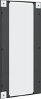 vidaXL - Wandspiegel - rechthoekig - 50x100 - cm - ijzer - zwart