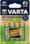Varta Recycled AA - Oplaadbare Batterijen - 2100 mAh - Groen (4 stuks)