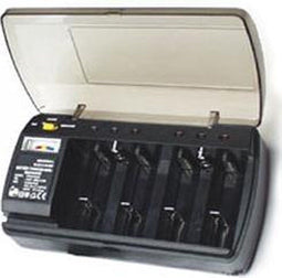 Matsuyama HB100 - Batterijlader NiCd/NiMH - Voor AA AAA C D - Zwart