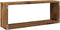 vidaXL - Wandschappen - kubus - 4 - st - 60x15x23 - cm - bewerkt - hout - oud - houtkleur