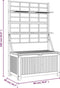 vidaXL - Opbergbox - met - latwerk - 99x50x160 - cm - massief - acaciahout