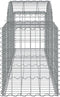 vidaXL - Schanskorven - 10 - st - gewelfd - 200x50x60/80 - cm - gegalvaniseerd - ijzer