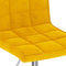 vidaXL - Eetkamerstoelen - draaibaar - 2 - st - fluweel - mosterdgeel
