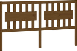 vidaXL - Hoofdbord - 155,5x4x100 - cm - massief - grenenhout - honingbruin