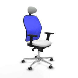 Piqueras y Crespo 2D086G1 - Bureaustoel - Verstelbare hoogte met armleuning - Wit