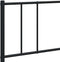 vidaXL - Bedframe - met - hoofd- - en - voeteneinde - metaal - zwart - 183x213 - cm