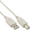 InLine 34535H - USB naar USB-B kabel - 300 cm - Beige
