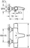 GROHE Precision Trend - Thermostatische Badkraan - Waterbesparend - Chroom - Hartafstand 15cm
