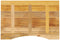 vidaXL - Bureaublad - met - ronding - 80x60x2,5 - cm - massief - ruw - mangohout