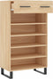 vidaXL - Schoenenkast - 60x35x105 - cm - bewerkt - hout - sonoma - eikenkleurig