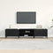 vidaXL - TV - Meubel - Zwart - Eiken - 180x31,5x40 - cm - Geengineerd - Hout