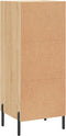 vidaXL - Dressoir - 34,5x34x90 - cm - bewerkt - hout - sonoma - eiken