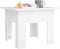 vidaXL - Salontafel - 55x55x42 - cm - bewerkt - hout - wit