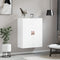 vidaXL - Wandkast - 69,5x34x90 - cm - wit