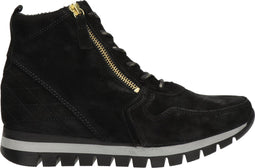 Gabor 96.455 - Hoge sneakers - Suède met ritsen - Zwart