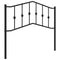 vidaXL - Hoofdbord - 100 - cm - metaal - zwart