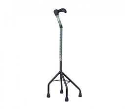 Able2 - Wandelstok vierpoot - verstelbaar 75-93 cm - Grijs