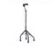 Able2 - Wandelstok vierpoot - verstelbaar 75-93 cm - Grijs