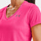 Under Armour Tech SSV - Dames Sportshirt - Sneldrogend - Cerise (M)