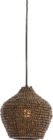 Light & Living Hanglamp Kalenga - Kralen - 21cm - Bruin/Grijs