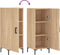 vidaXL - Dressoir - 34,5x34x90 - cm - bewerkt - hout - sonoma - eiken
