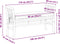 vidaXL - Ligbed - met - Kussen - 110 - cm - Bamboe