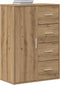 vidaXL - Sideboard - Artisan - Eiken - 60x31x84 - cm - Bewerkt - Hout