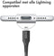 Accezz Lightning naar USB kabel - MFi certificering - 1 meter - Zwart